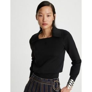 Tory Burch Logo Polo Sweater
